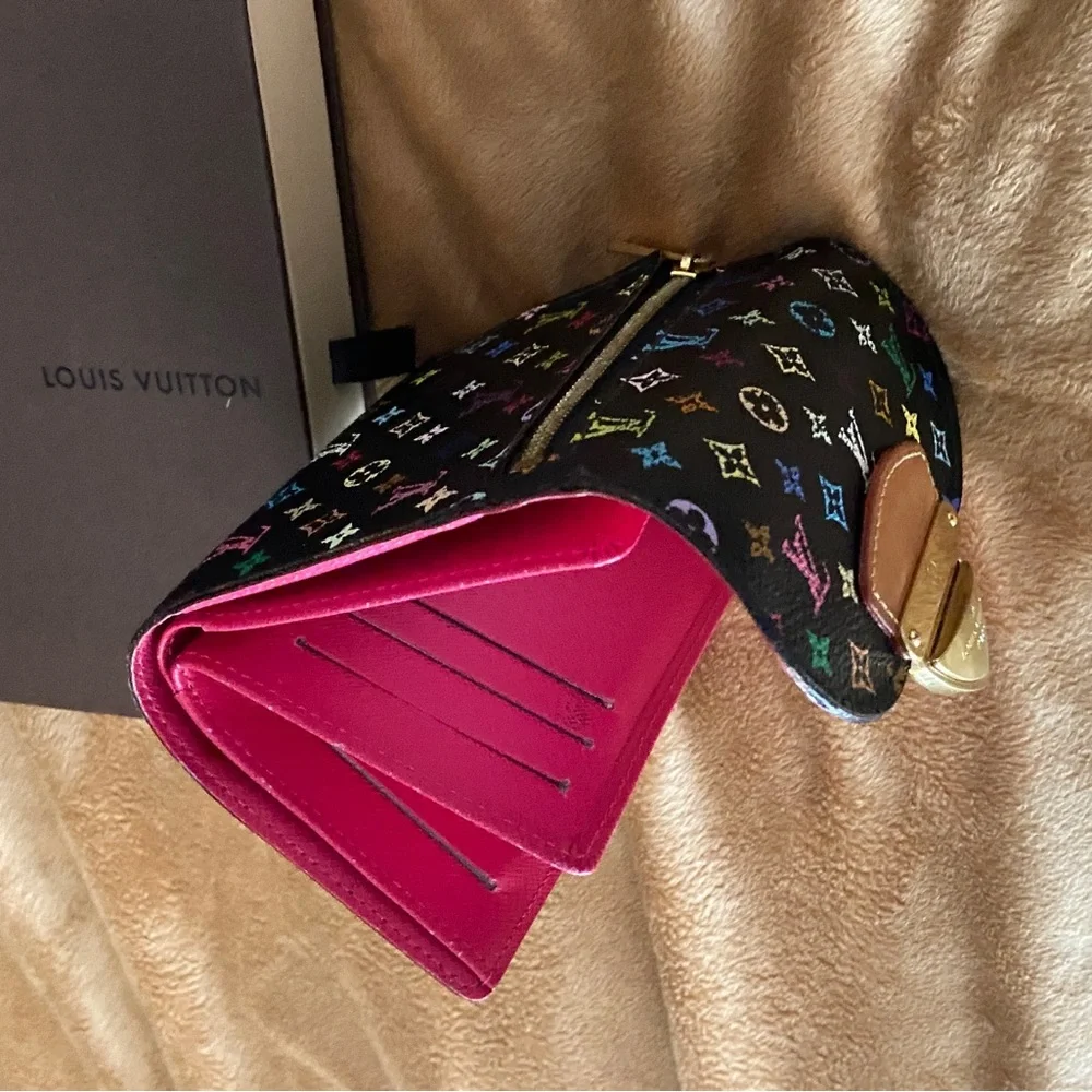 Louis Vuitton Wallet Multi Colored black Koala buckle-no box (Box available to$) - Picture 7 of 11